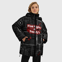 Куртка зимняя женская Five Nights At Freddy, цвет: 3D-черный — фото 2