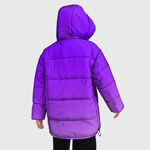 Женская зимняя куртка Фиолетовый космос / 3D-Красный – фото 4