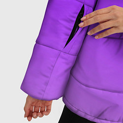 Куртка зимняя женская Фиолетовый космос, цвет: 3D-красный — фото 2