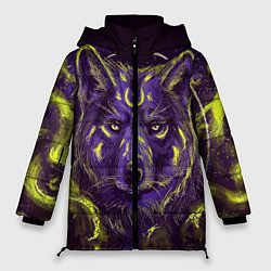 Куртка зимняя женская Волшебный Волк, цвет: 3D-черный