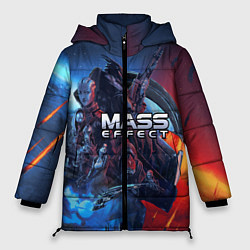 Куртка зимняя женская Mass EFFECT Legendary ed, цвет: 3D-черный