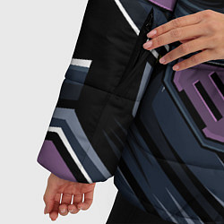 Куртка зимняя женская Механический робот, цвет: 3D-черный — фото 2
