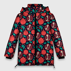 Куртка зимняя женская Гранат Паттерн, цвет: 3D-черный