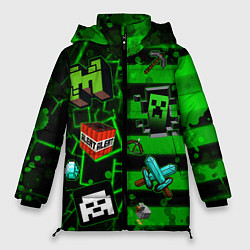Женская зимняя куртка Minecraft Майнкрафт