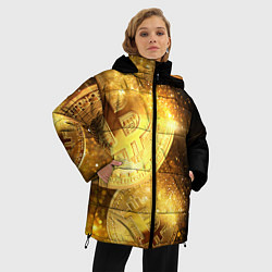 Куртка зимняя женская БИТКОИН ЗОЛОТО BITCOIN GOLD, цвет: 3D-черный — фото 2