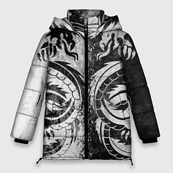 Куртка зимняя женская ДРАКОНЫ DRAGONS, цвет: 3D-черный