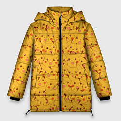 Куртка зимняя женская Пикачу, цвет: 3D-черный