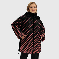 Куртка зимняя женская Граффити Neon1, цвет: 3D-черный — фото 2