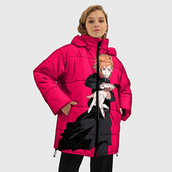 Куртка зимняя женская Нобара Магическая Битва, цвет: 3D-светло-серый — фото 2