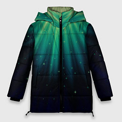 Куртка зимняя женская Сияние 3D, цвет: 3D-черный