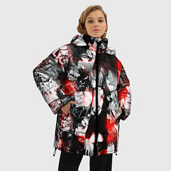 Куртка зимняя женская ТЕТРАДЬ СМЕРТИ, цвет: 3D-черный — фото 2