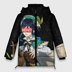 Куртка зимняя женская Genshin Impact VENTI, цвет: 3D-светло-серый