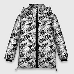 Куртка зимняя женская Rock music, цвет: 3D-черный
