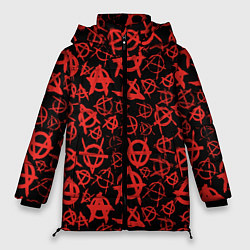 Куртка зимняя женская Анархия, цвет: 3D-красный