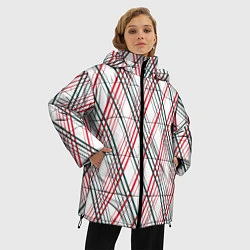 Куртка зимняя женская Игральные карты, цвет: 3D-черный — фото 2