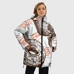Куртка зимняя женская Вкусности, цвет: 3D-черный — фото 2