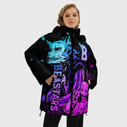Куртка зимняя женская BEASTARS, Легоши и Хару, цвет: 3D-черный — фото 2