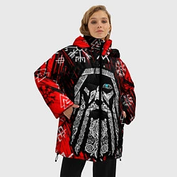 Куртка зимняя женская БОГ ОДИН СИВОЛИКА, цвет: 3D-черный — фото 2