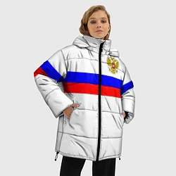 Куртка зимняя женская СБОРНАЯ РОССИИ 2021, цвет: 3D-черный — фото 2