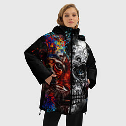 Куртка зимняя женская TIGER, цвет: 3D-черный — фото 2