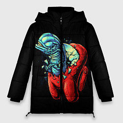 Куртка зимняя женская Among Us Aliens, цвет: 3D-светло-серый