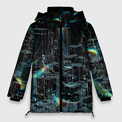 Куртка зимняя женская Симуляция, цвет: 3D-черный