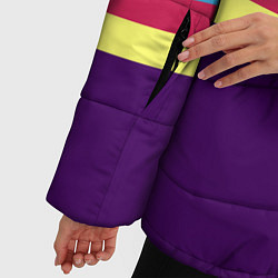 Куртка зимняя женская Геометрическая Абстракция, цвет: 3D-красный — фото 2
