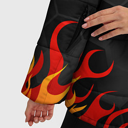 Куртка зимняя женская Genshin Impact - Klee, цвет: 3D-светло-серый — фото 2