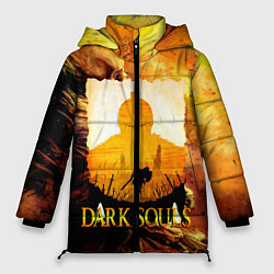 Куртка зимняя женская DARKSOULS SKULL&MAGIC, цвет: 3D-черный