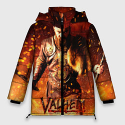 Куртка зимняя женская Valheim Викинг в огне, цвет: 3D-светло-серый