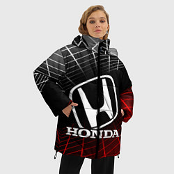 Куртка зимняя женская HONDA ХОНДА СЕТКА, цвет: 3D-светло-серый — фото 2