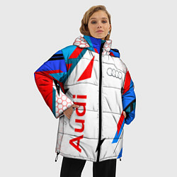 Куртка зимняя женская AUDI АУДИ SPORT, цвет: 3D-красный — фото 2
