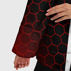 Куртка зимняя женская AUDI RS АУДИ РС МЕТАЛЛ, цвет: 3D-красный — фото 2