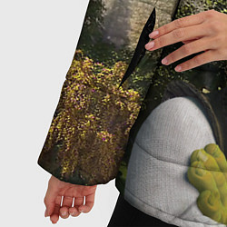 Куртка зимняя женская Шрек, Кот и Осёл, цвет: 3D-светло-серый — фото 2