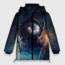 Куртка зимняя женская Космонавт, цвет: 3D-черный