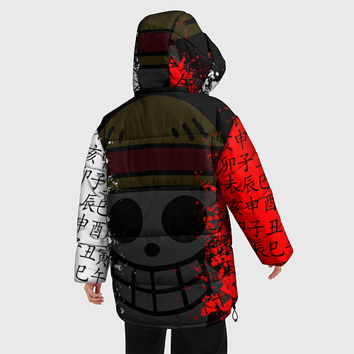 Женская зимняя куртка ONE PIECE ВАН ПИС ЧЕРЕП / 3D-Красный – фото 4