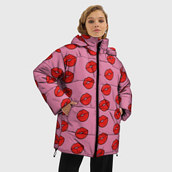 Куртка зимняя женская Губки, цвет: 3D-красный — фото 2