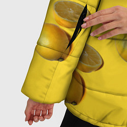 Куртка зимняя женская Летние лимоны, цвет: 3D-черный — фото 2