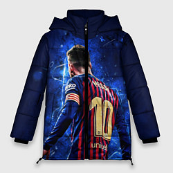 Куртка зимняя женская Leo Messi Лео Месси 10, цвет: 3D-красный