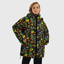 Куртка зимняя женская Время порыбачить, цвет: 3D-черный — фото 2
