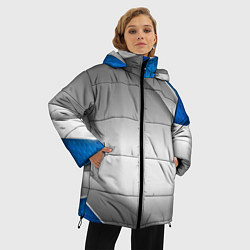 Куртка зимняя женская 3D СЕРЕБРО BLUE LINES, цвет: 3D-черный — фото 2