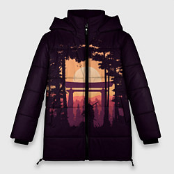 Куртка зимняя женская Ниндзя в одиночестве, цвет: 3D-черный