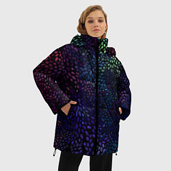 Куртка зимняя женская Настроение узоры, цвет: 3D-черный — фото 2
