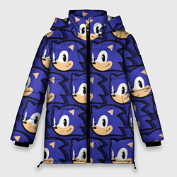 Куртка зимняя женская Sonic pattern, цвет: 3D-черный