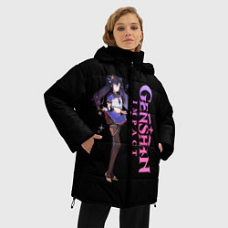 Куртка зимняя женская ГЕНШИН ИМПАКТ, цвет: 3D-красный — фото 2