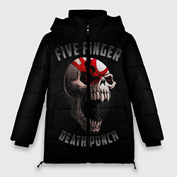 Куртка зимняя женская Five Finger Death Punch 5FDP, цвет: 3D-красный