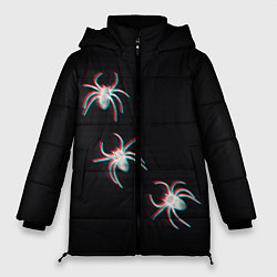 Женская зимняя куртка ПАУКИ ГЛИТЧ GLITCH SPIDERS