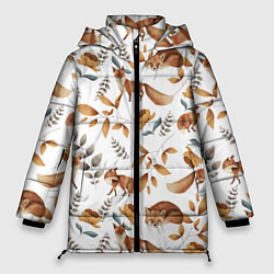 Куртка зимняя женская Лиса, цвет: 3D-светло-серый
