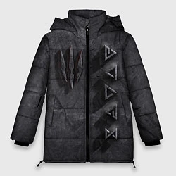 Куртка зимняя женская THE WITCHER КАМЕНЬ, цвет: 3D-черный