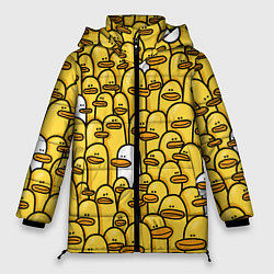 Куртка зимняя женская Утки, цвет: 3D-черный